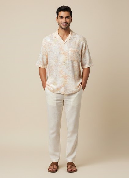Men’s Casual half sleeve resort shirt for summer  RSCCHS-03