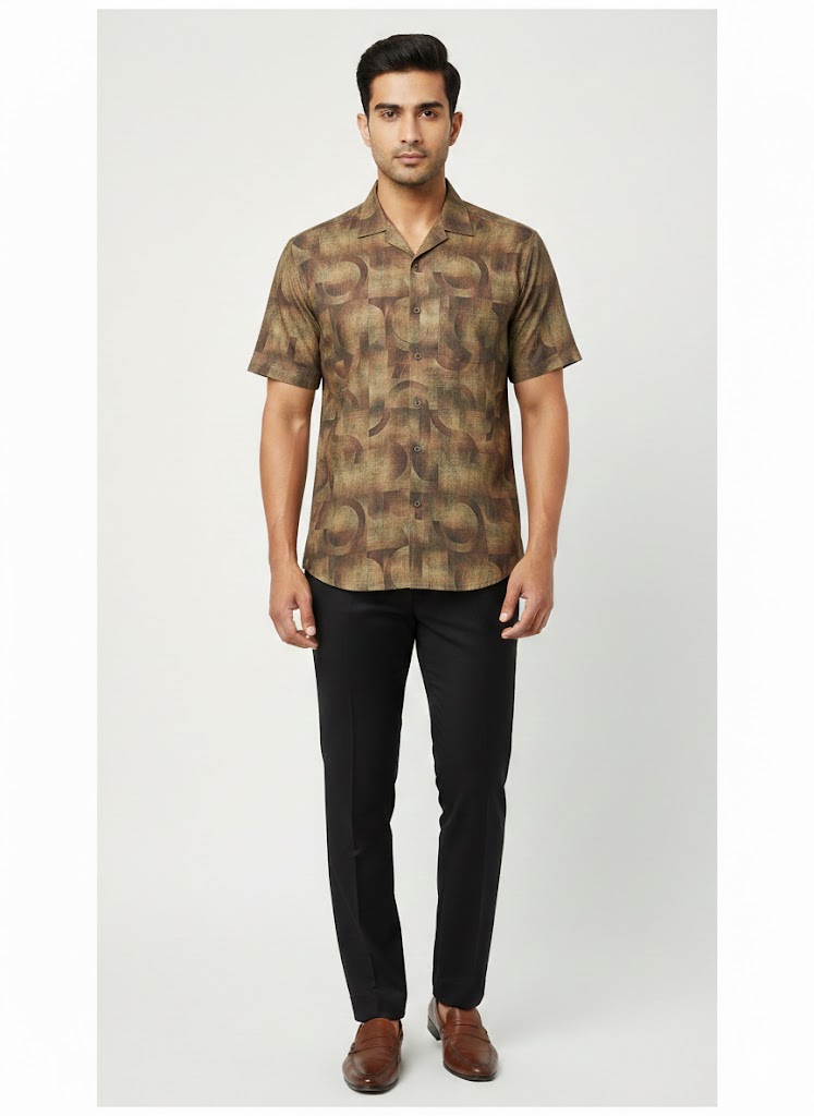 Men’s Casual half sleeve resort shirt for summer RSCCHS-06