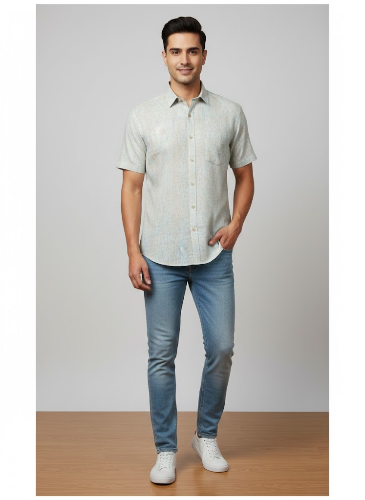 Men’s Regular Collar half sleeve shirt for summer RGCCHS-03