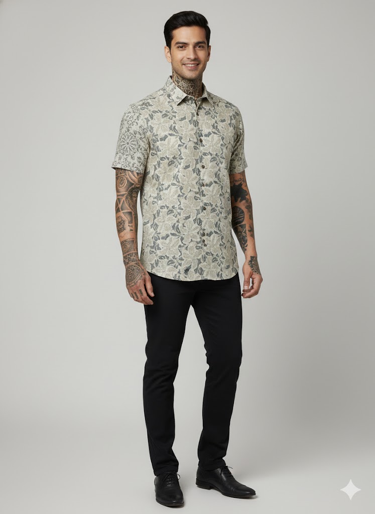 Men’s Regular Collar half sleeve shirt for summer RGCCHS-04
