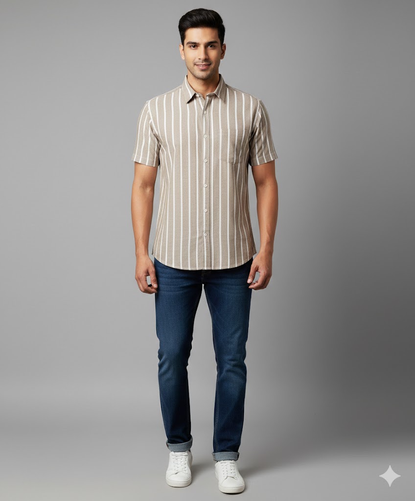 Men’s Regular Collar half sleeve shirt for summer RGCCHS-08